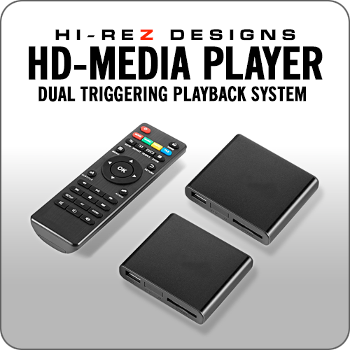 MINI HD-MEDIA PLAYER - DUAL TRIGGER PLAYBACK SYSTEM